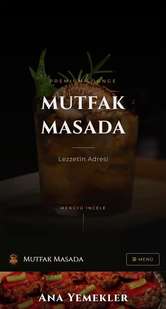 Mutfak Masada Mobil Görünüm